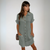 Robe Femme Courte Élégante Tissu Doux à Manches Courtes 3
