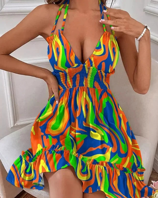 Robe Femme Débardeur Col en V Profond 8