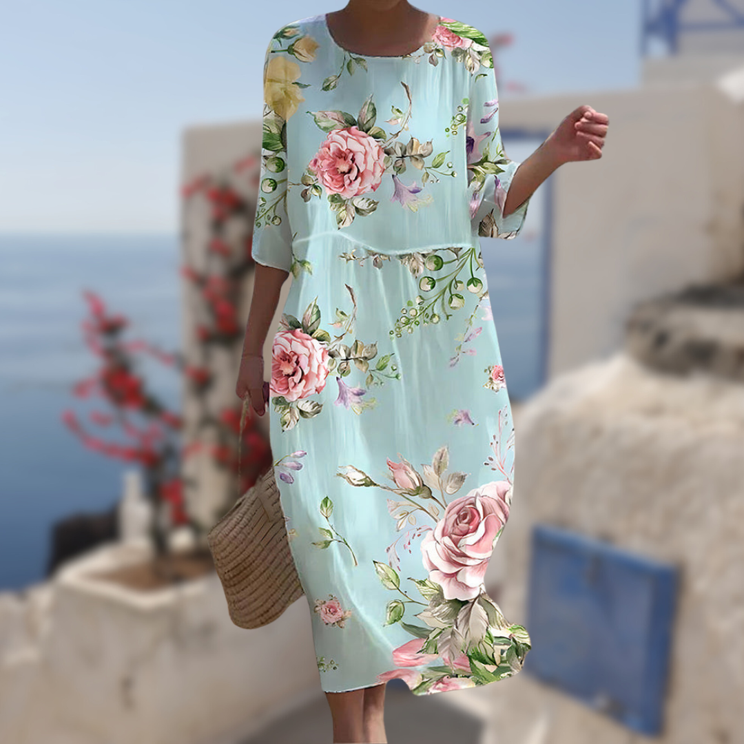 Robe Femme Élégante à Fleurs 1