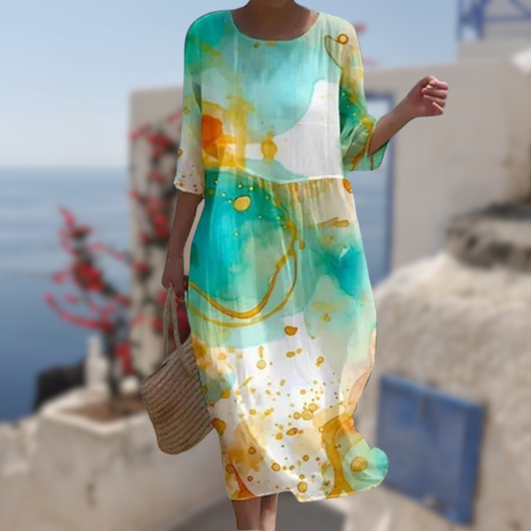 Robe Femme Élégante à Fleurs 2