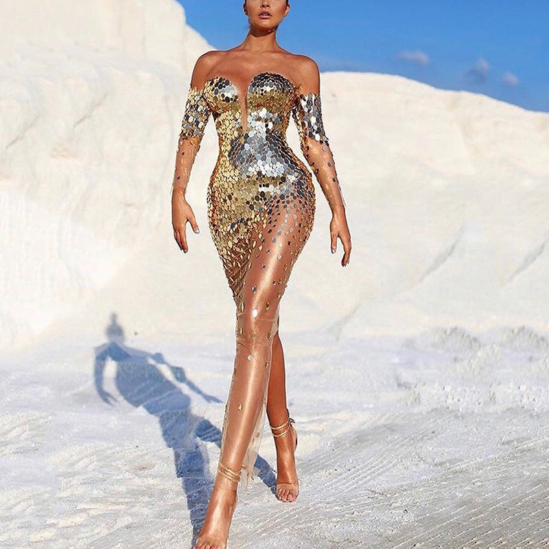 Robe Femme Longue Chic pour Soirée Élégante 0