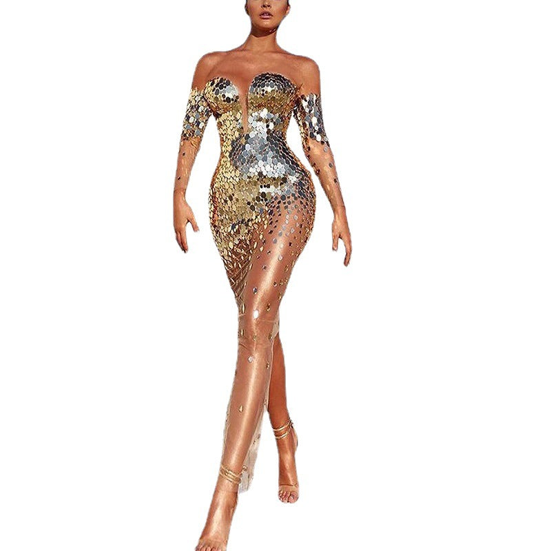 Robe Femme Longue Chic pour Soirée Élégante 4