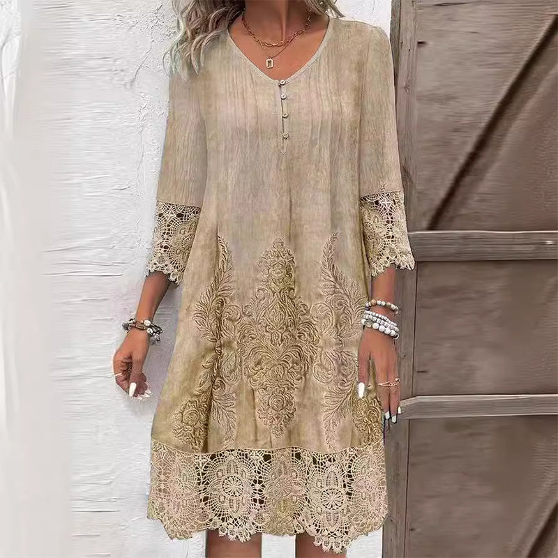 Robe Femme Midi Fleurie Chic 2