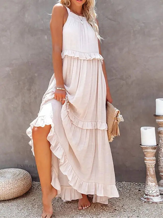 Robe Femme Midi Fluide Inspirée de la Nature 12