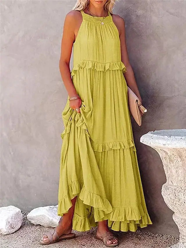 Robe Femme Midi Fluide Inspirée de la Nature 6