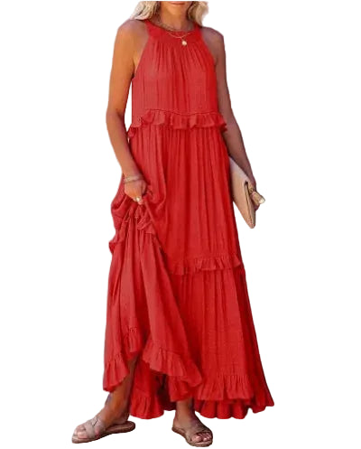 Robe Femme Midi Fluide Inspirée de la Nature 8