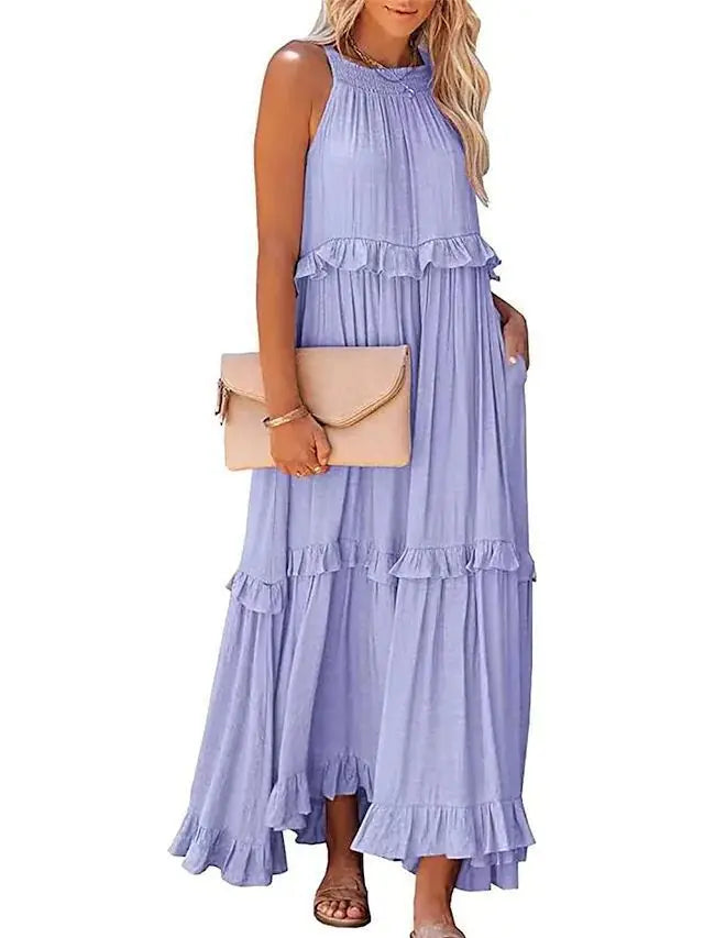 Robe Femme Midi Fluide Inspirée de la Nature 9