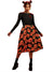 Robe Femme Midi Imprimé Citrouille Tissu Léger 2