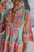 Robe Femme Mini Tunique Bohème A-Ligne Tissu Léger 1
