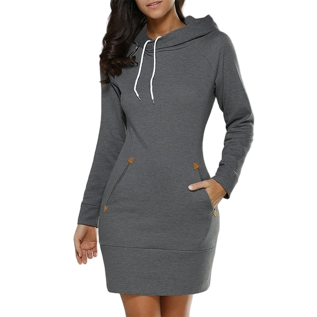 Robe Femme Pull à Capuche Moderne et Confortable 0