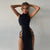 Robe Femme Sans Manches Col Montant Découpée 1