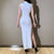 Robe Femme Sans Manches Col Montant Découpée 3