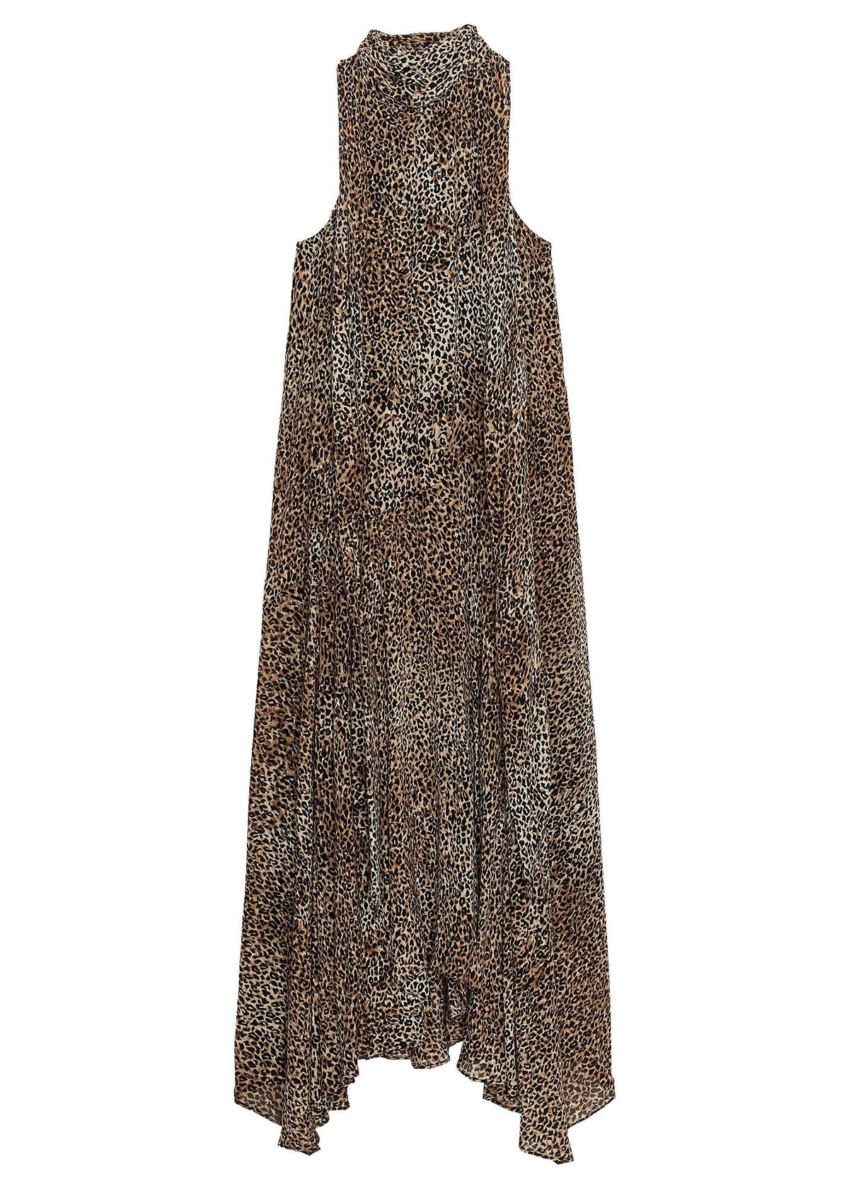 Robe Femme Sans Manches Imprimé Léopard Patchwork 4