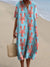 Robe Femme T-shirt Grande Taille à Manches Courtes Motif Océan Coton 29