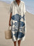 Robe Femme T-shirt Grande Taille à Manches Courtes Motif Océan Coton 30