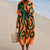 Robe Femme T-shirt Grande Taille à Manches Courtes Motif Océan Coton 3