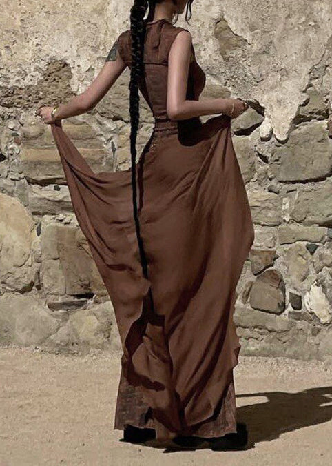 Robe Femme Vacances Imprimée Coupe Slim Sans Manches 3