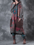 Robe Femme à Capuche Imprimée en Coton Vert, Mi-Mollet, Style Décontracté 2