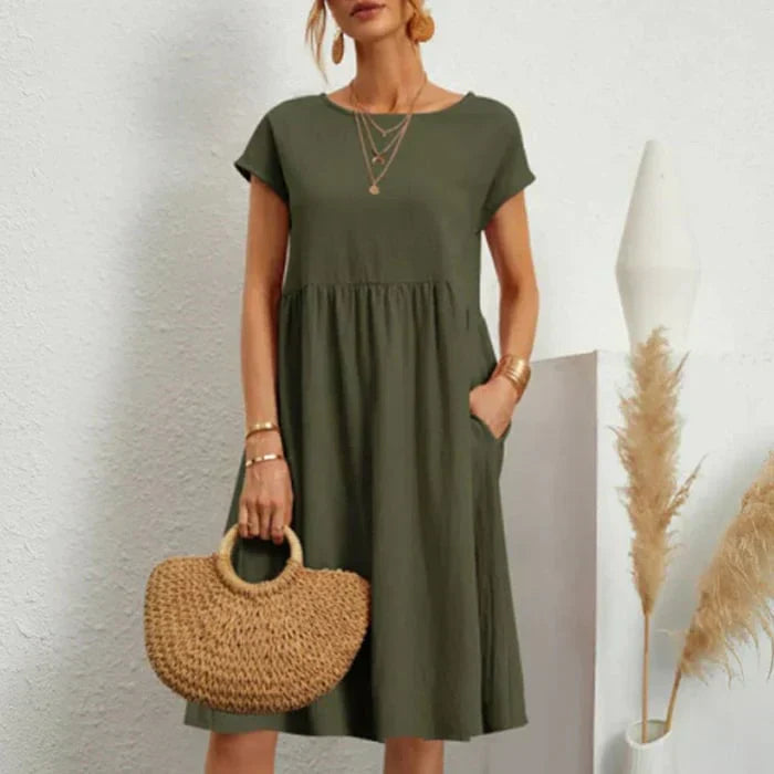 Robe Femme à Encolure Ronde Chic 10