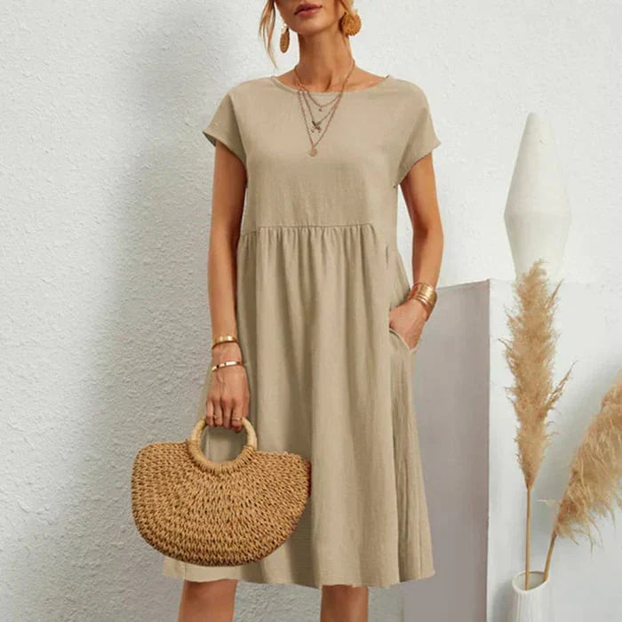 Robe Femme à Encolure Ronde Chic 2