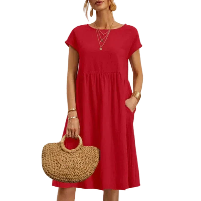 Robe Femme à Encolure Ronde Chic 4