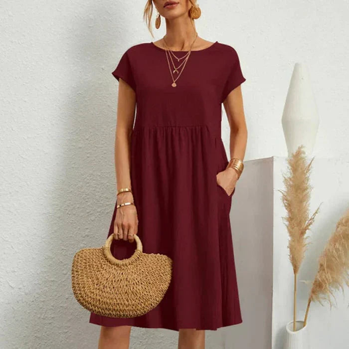 Robe Femme à Encolure Ronde Chic 5