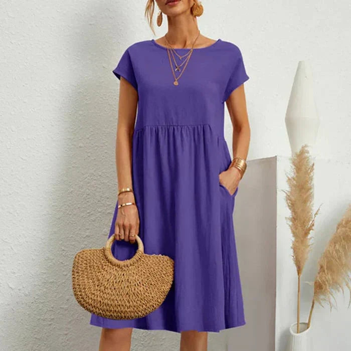 Robe Femme à Encolure Ronde Chic 6