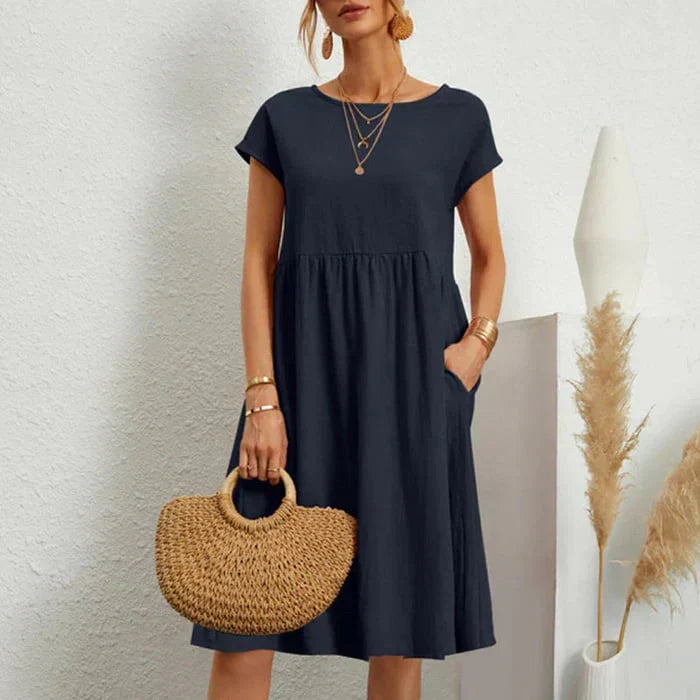 Robe Femme à Encolure Ronde Chic 8