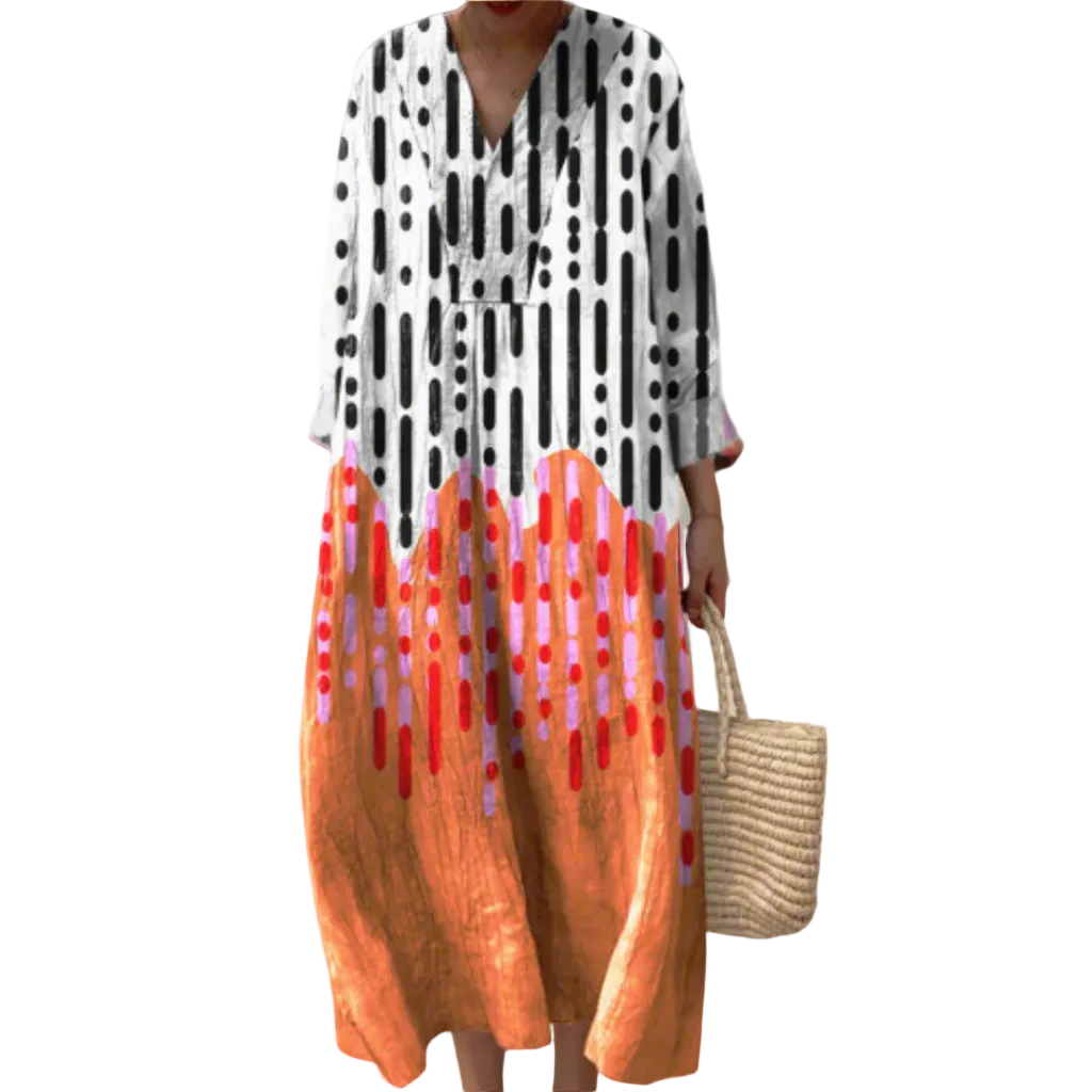 Robe Géométrique Femme Moderne 0