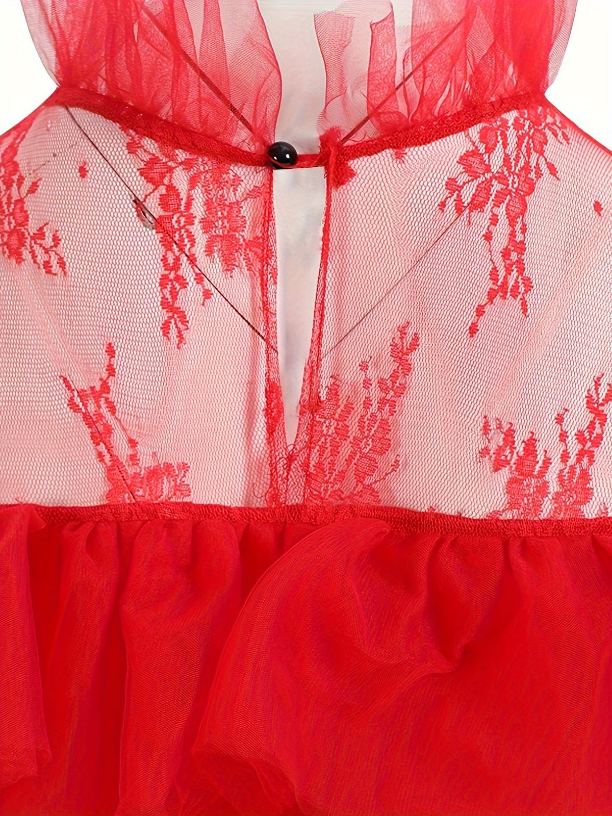 Robe Gothique Maxi à Longs Étages pour Femmes avec Détails en Dentelle 6