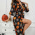 Robe Halloween Femme Motif Citrouille Décontractée Tissu Doux 2