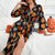 Robe Halloween Femme Motif Citrouille Décontractée Tissu Doux 4