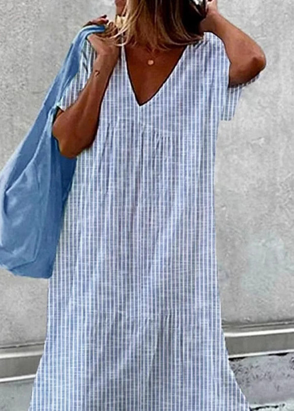 Robe Longue Ample à Col en V pour Femme 1