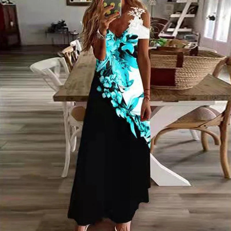 Robe Longue Décontractée à Bretelles pour Femmes 1