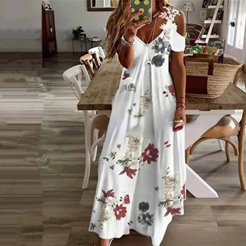 Robe Longue Décontractée à Bretelles pour Femmes 4