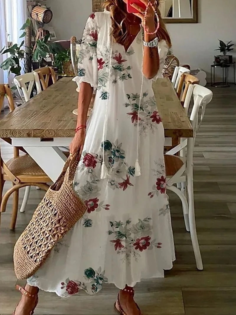 Robe Longue Femme Bohème Été Chic 6