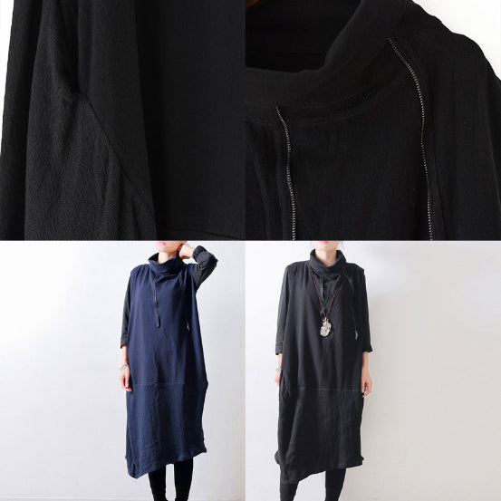 Robe Longue Femme Caftan Patchwork Automnal Grande Taille 4