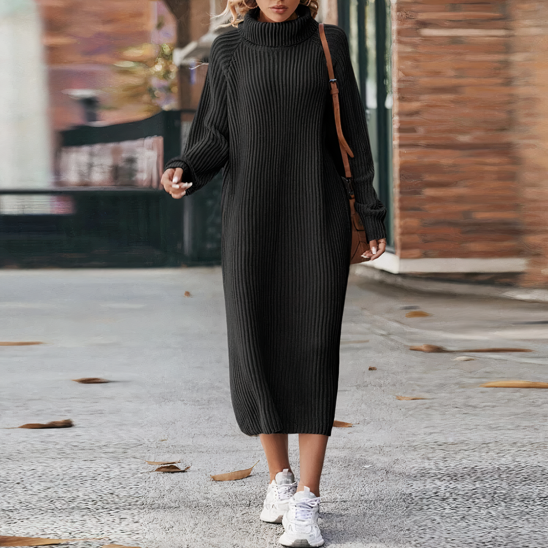 Robe Longue Femme Chic à Manches Longues 1