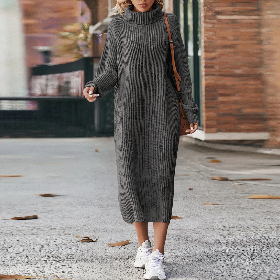 Robe Longue Femme Chic à Manches Longues 3