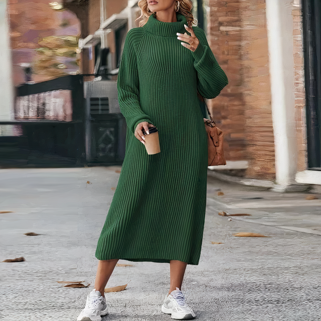 Robe Longue Femme Chic à Manches Longues 4