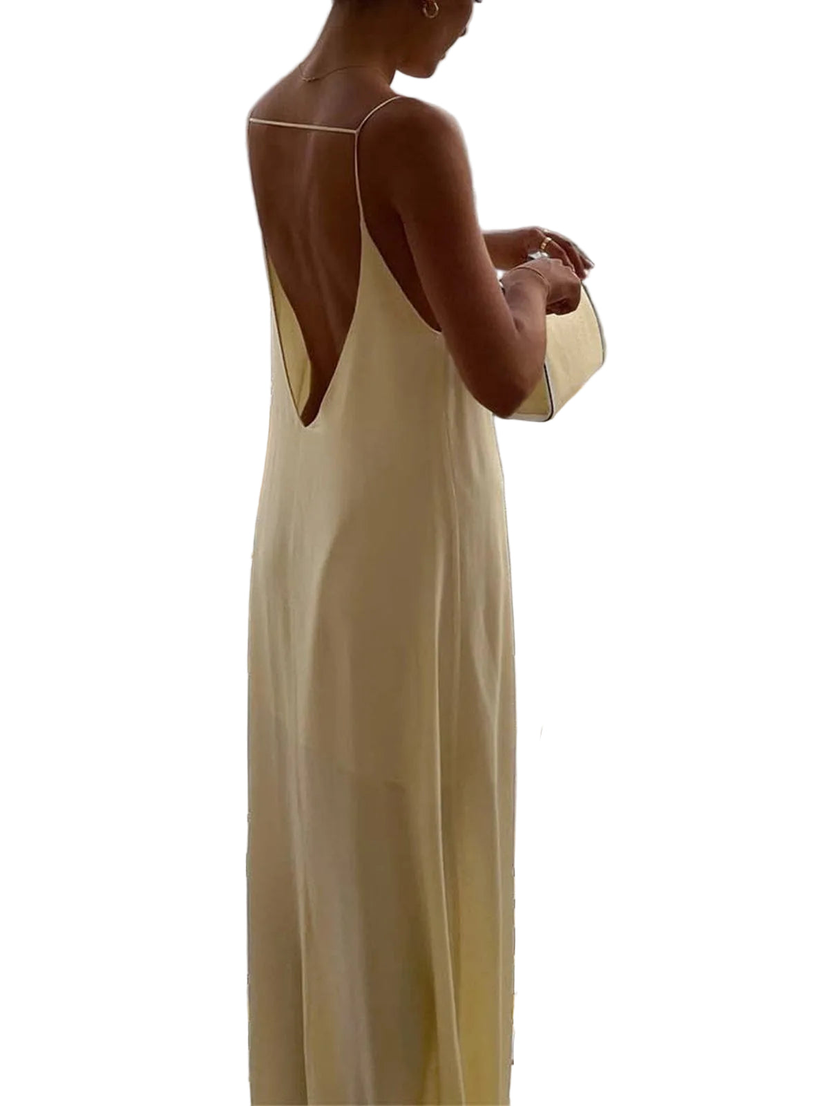 Robe Longue Femme Décolleté Trou de Serrure 0