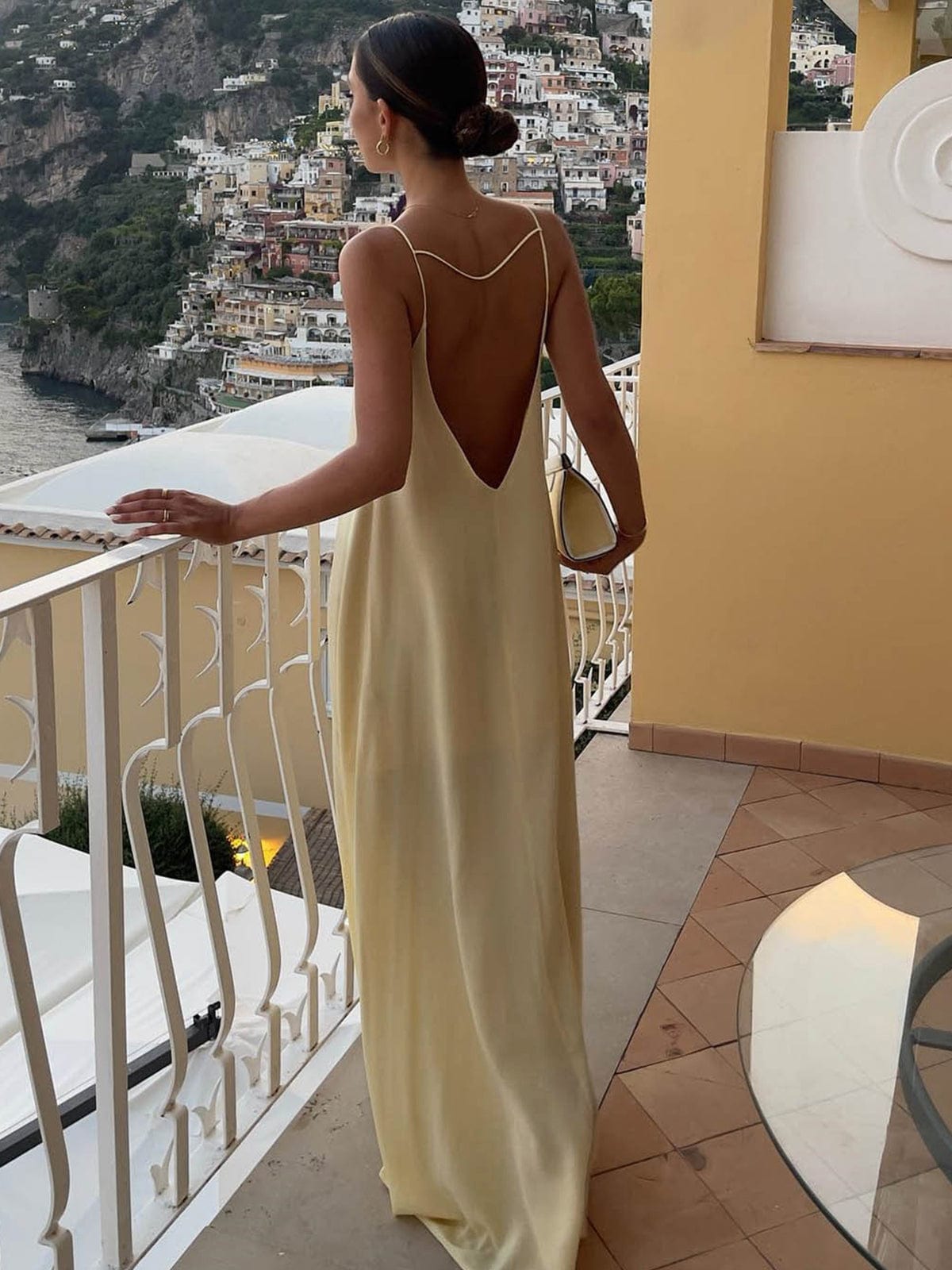 Robe Longue Femme Décolleté Trou de Serrure 1