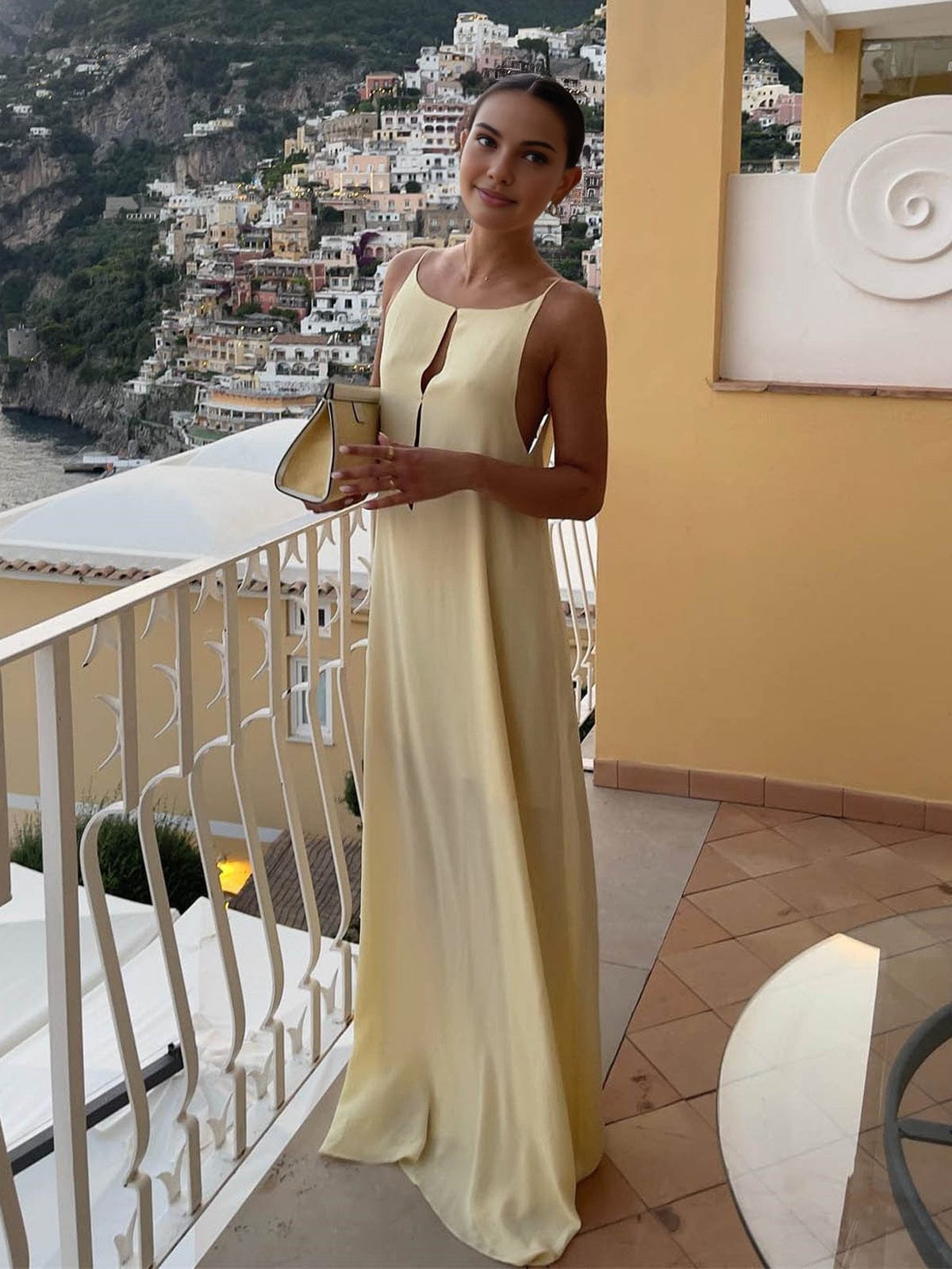 Robe Longue Femme Décolleté Trou de Serrure 2