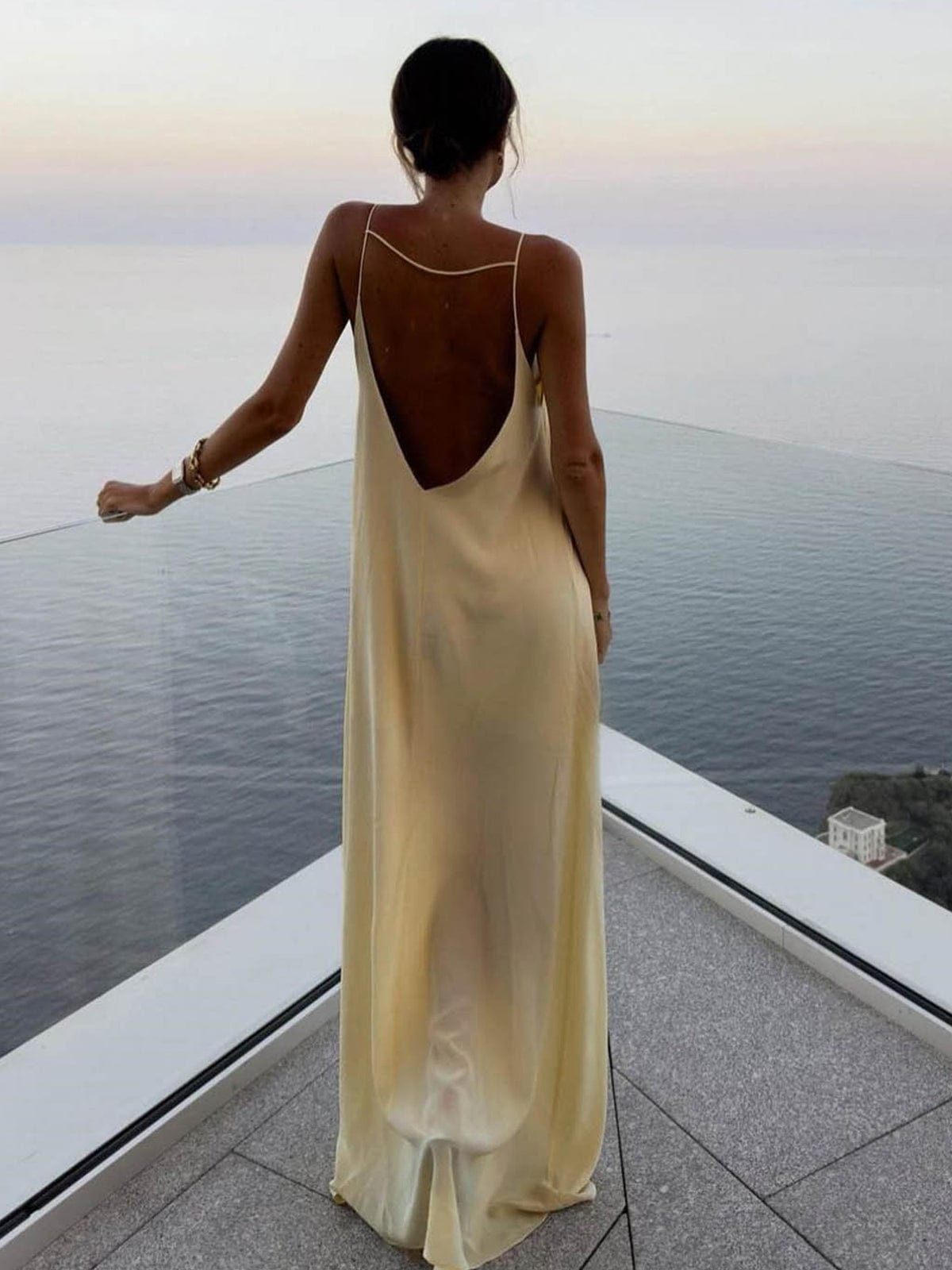 Robe Longue Femme Décolleté Trou de Serrure 4