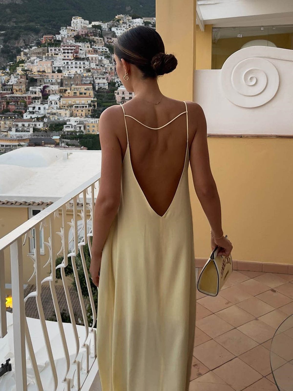 Robe Longue Femme Décolleté Trou de Serrure 5