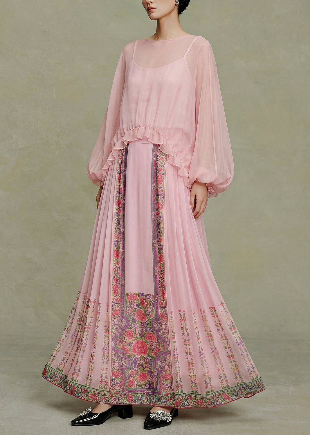 Robe Longue Femme Drapée Élégante pour Événements et Sorties d'Été 4