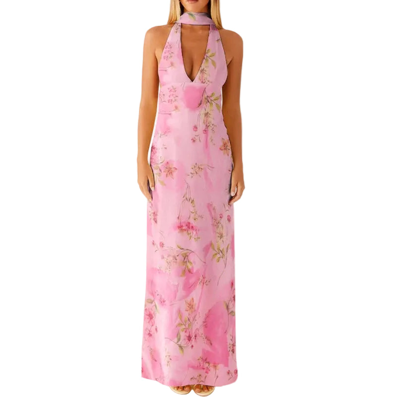 Robe Longue Femme Fleurie Bohème Été 5