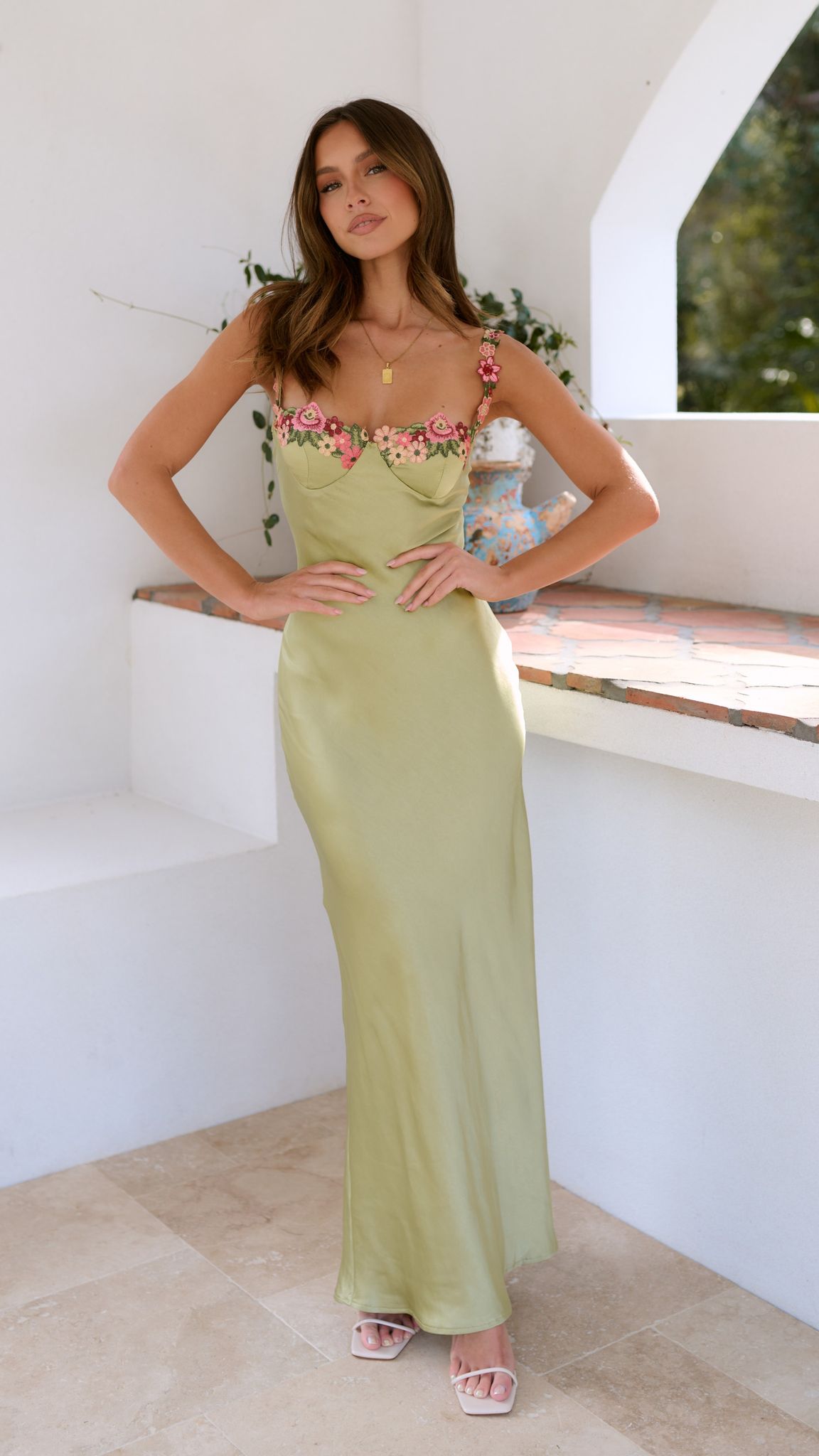 Robe Longue Femme Fleurie Élégante pour Événements Spéciaux et Été 0