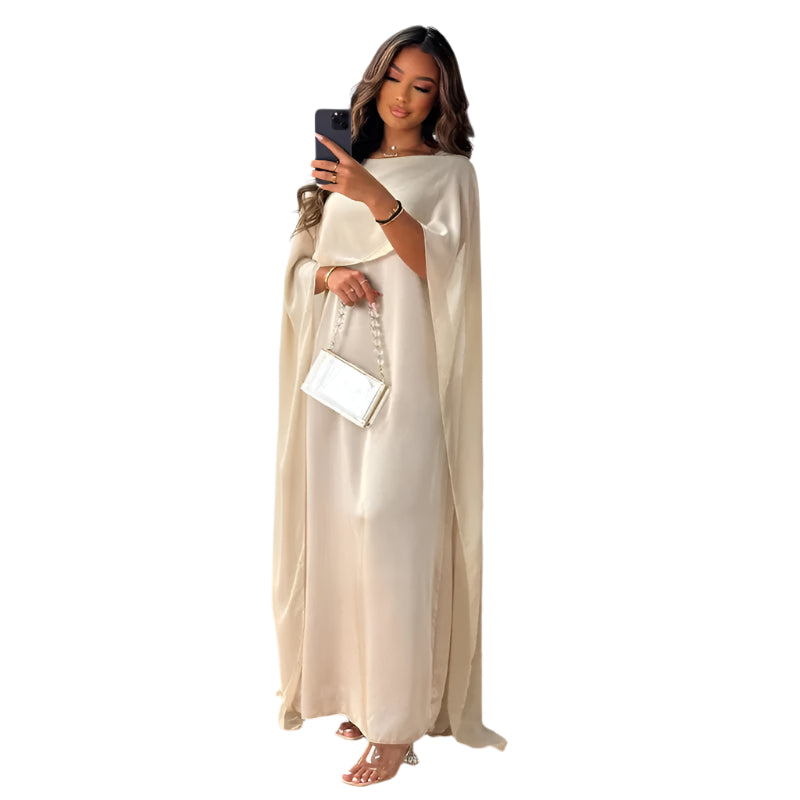 Robe Longue Femme Fluide Tissu Doux Design Minimaliste pour Occasions Formelles 0