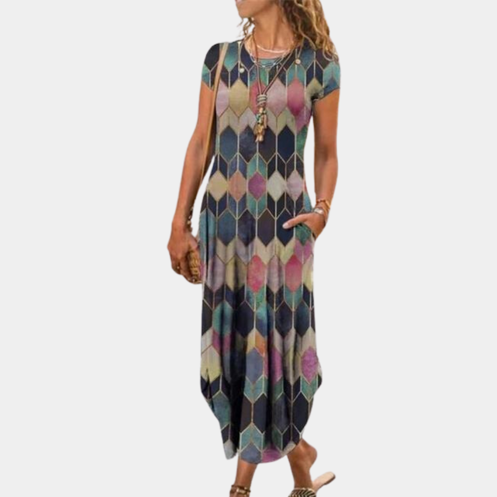 Robe Longue Femme Maxi Tissu Doux pour Été 1